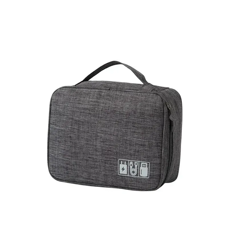 Sac de rangement électronique de voyage, organisateur multifonction à plusieurs compartiments pour écouteurs, câbles, chargeurs, disques durs et accessoires high-tech 8