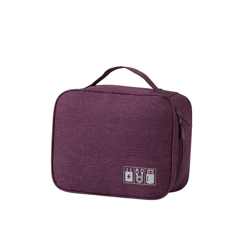 Sac de rangement électronique de voyage, organisateur multifonction à plusieurs compartiments pour écouteurs, câbles, chargeurs, disques durs et accessoires high-tech 7