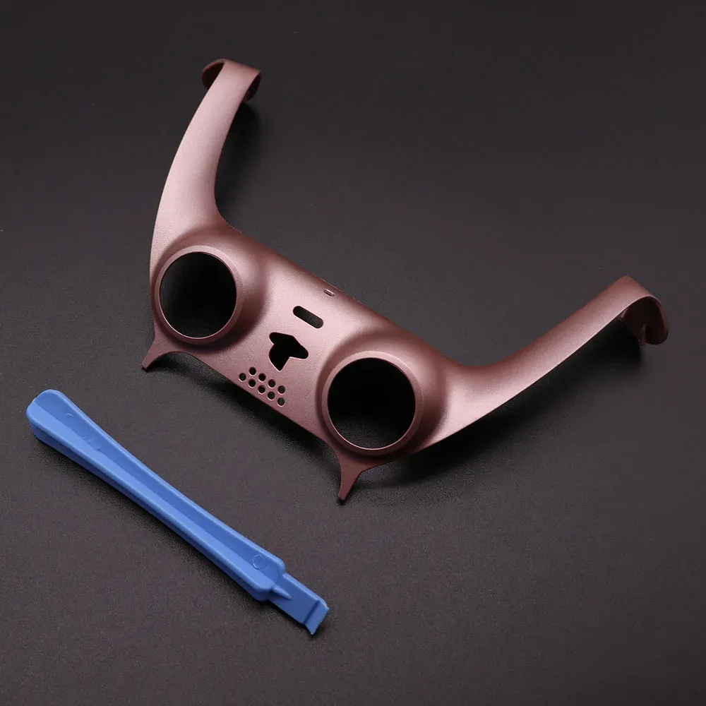 Coque de protection pour manette PS5 V1 V2 V3, camouflage/transparent mat, avec poignée et bande décorative avec barre de levier 10