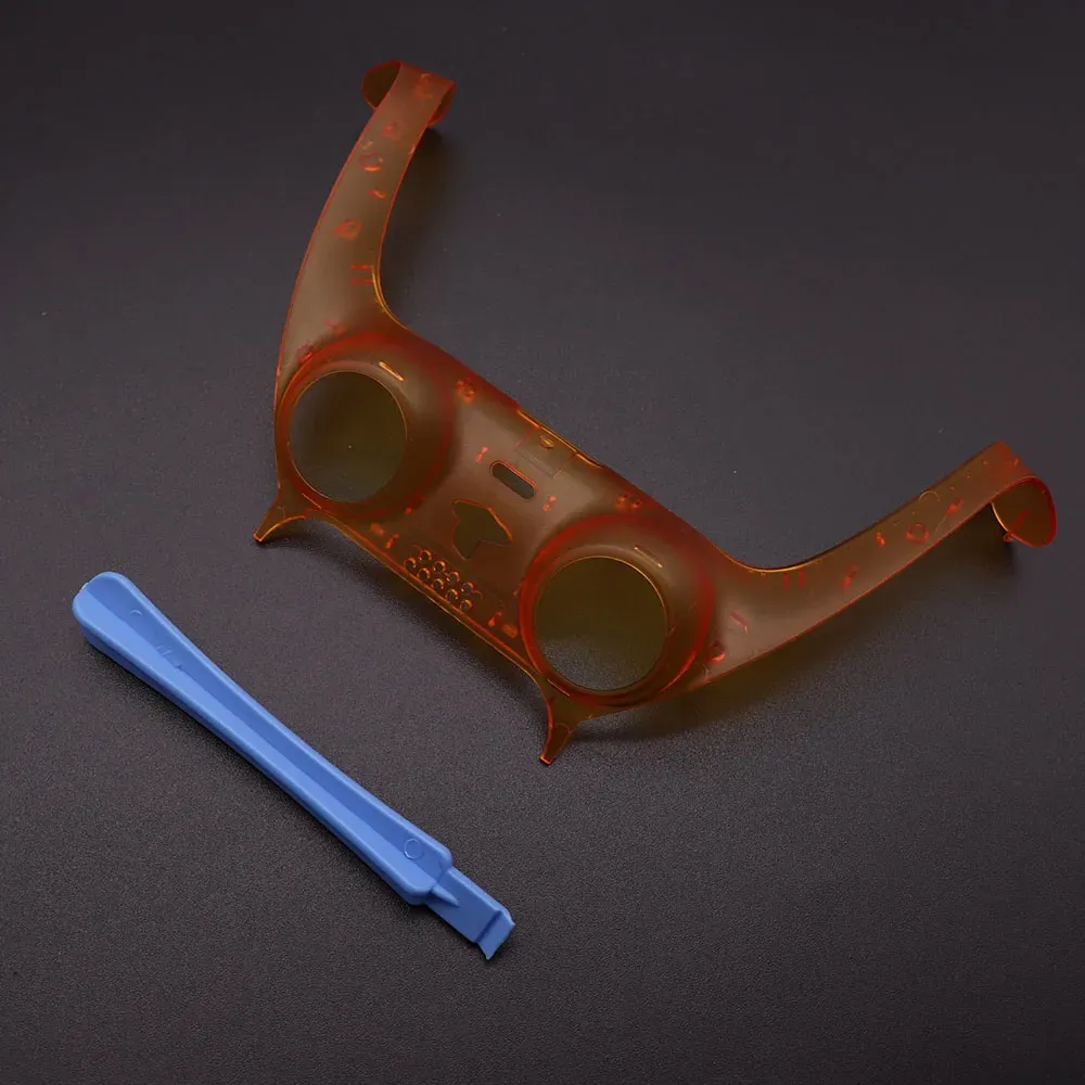 Coque de protection pour manette PS5 V1 V2 V3, camouflage/transparent mat, avec poignée et bande décorative avec barre de levier 18
