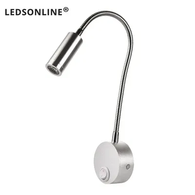 Lampe murale de chevet pour lecture et travail, applique murale LED 3 W, lampe de livre, veilleuse murale, spot LED avec cordon et prise UE/US 14