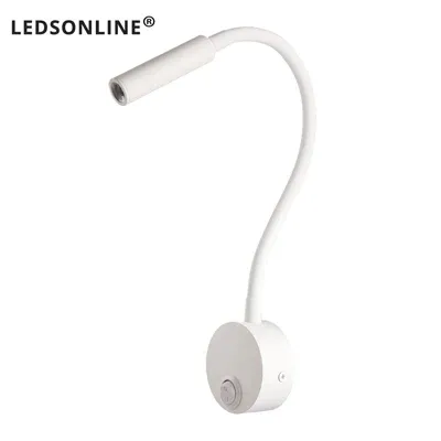 Lampe murale de chevet pour lecture et travail, applique murale LED 3 W, lampe de livre, veilleuse murale, spot LED avec cordon et prise UE/US 8