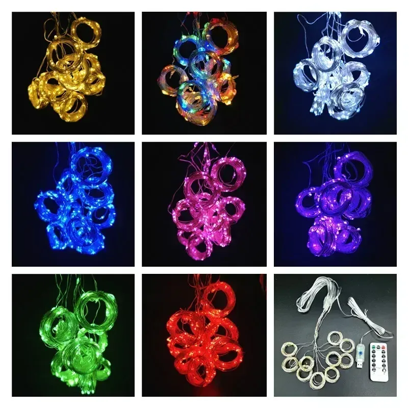 Guirlande lumineuse vue rapprochée