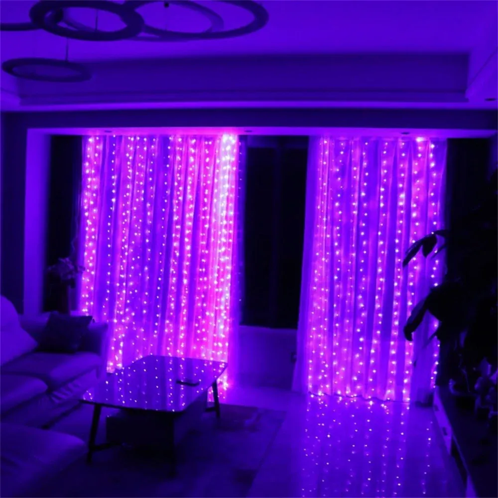 Guirlande lumineuse LED à 8 modes avec prise USB, décoration de mariage et d'intérieur 8