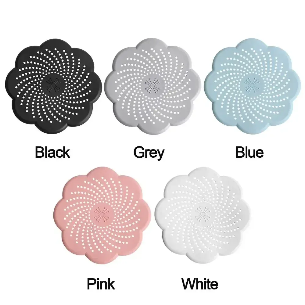 Couvercle de vidange en silicone en forme de fleur, vue d'ensemble