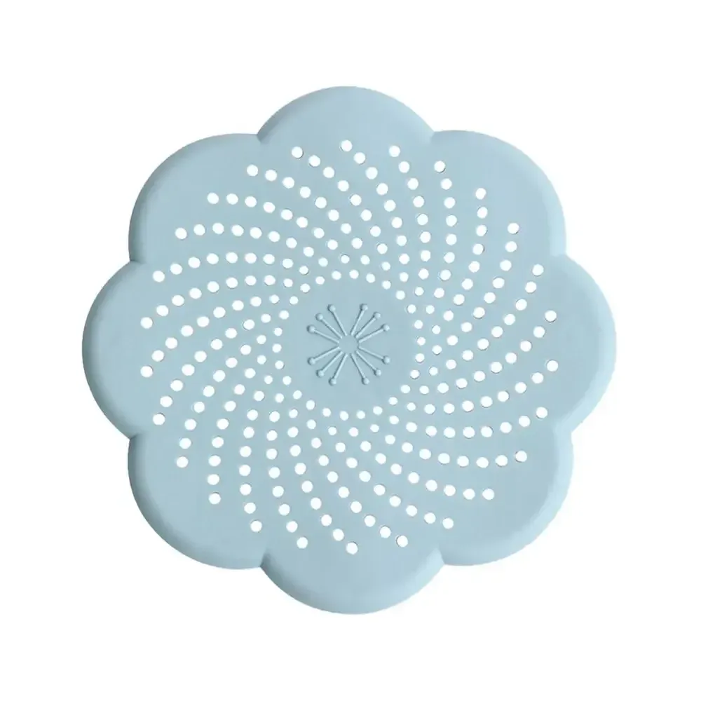 Bouchon de vidange de sol en silicone en forme de fleur, filtre de siphon à mailles anti-obstruction, capture des cheveux et déchets, accessoire pour cuisine et salle de bain 11