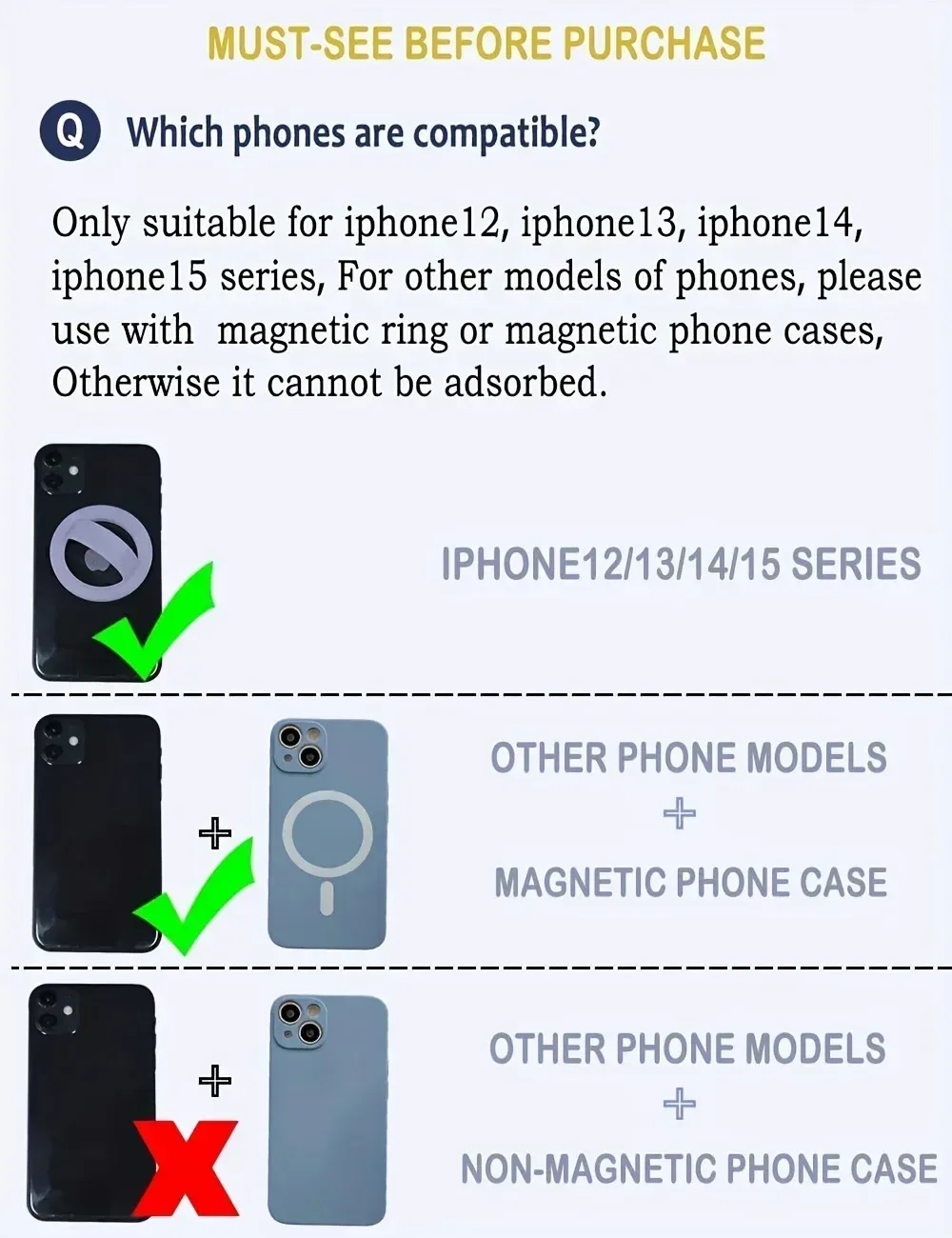 Support magnétique en silicone liquide pour téléphone