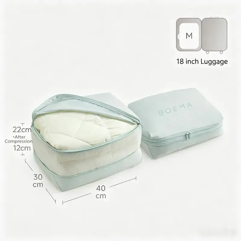 Sacs de compression 5 en 1 pour voyage : organisateurs de bagages portables à compartiments multiples 18
