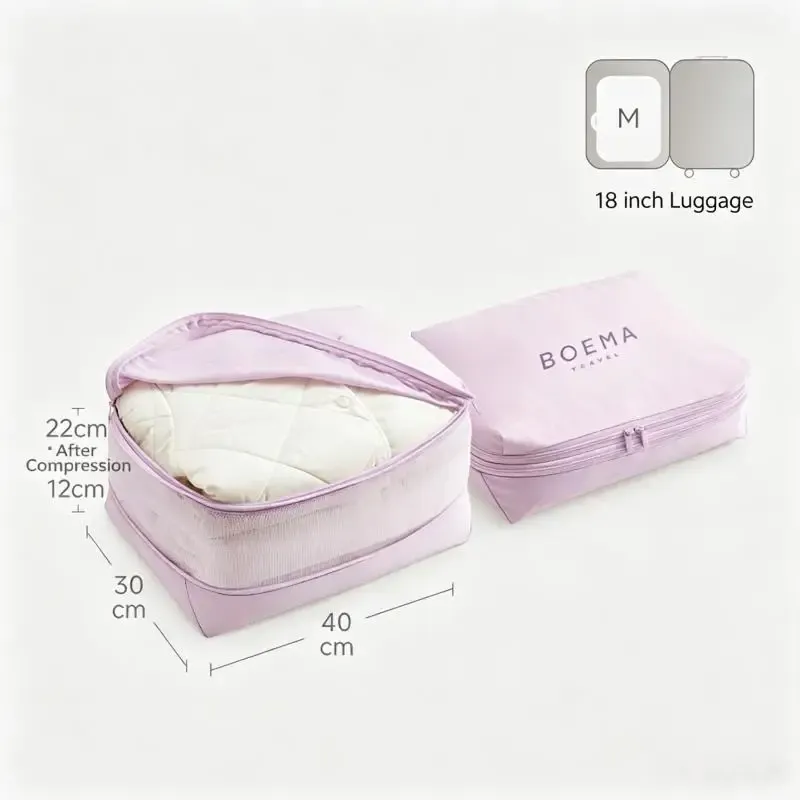 Sacs de compression 5 en 1 pour voyage : organisateurs de bagages portables à compartiments multiples 17