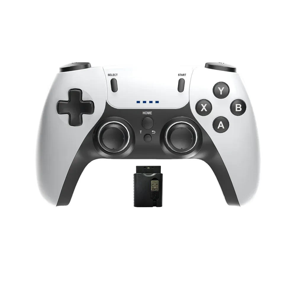 Manette de jeu sans fil compatible PS1, PS2, PS3, PC et Android 5