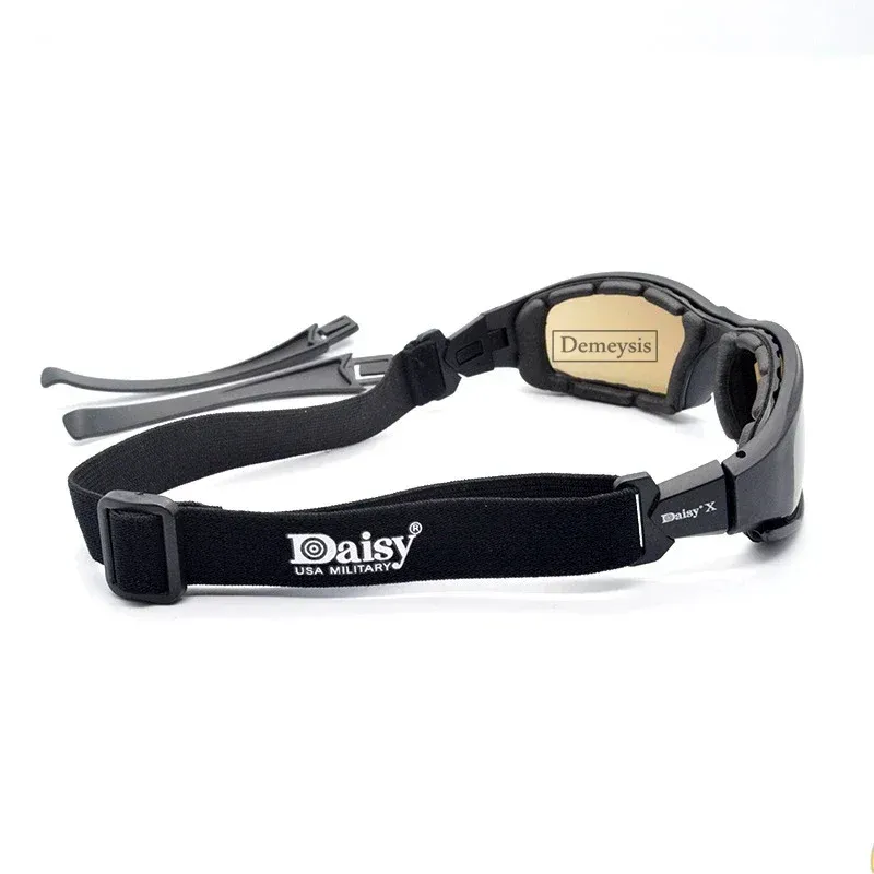 Lunettes de soleil tactiques polarisées Daisy avec 4 verres, idéales pour le sport et la randonnée en plein air, livrées avec boîte d'origine 5