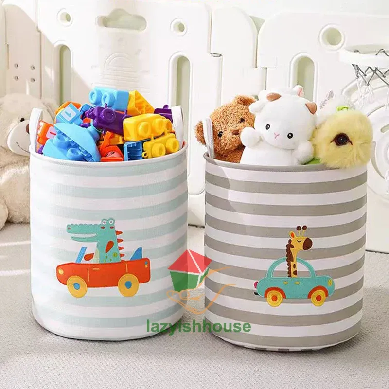 Panier de rangement pliable en lin avec poignée, organisateur en tissu pour armoire, bureau et chambre, idéal pour jouets et linge 2