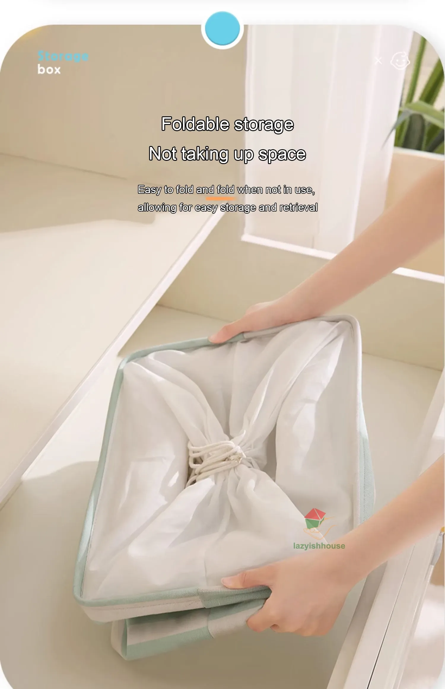 Panier à linge en lin dans une salle de bain