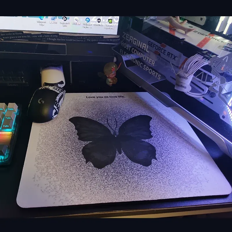 Tapis de souris gaming XL 450x400mm, surface antidérapante en caoutchouc 6