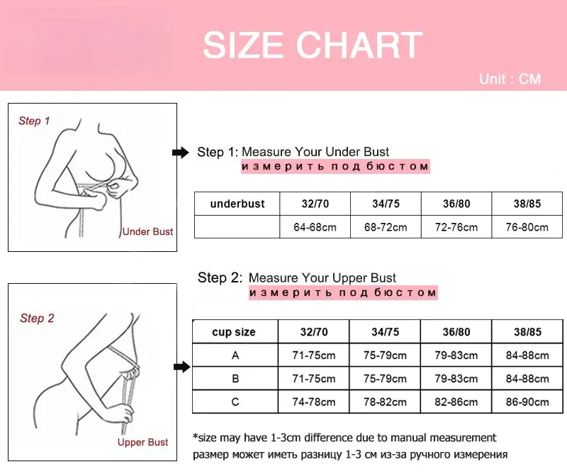 Soutien-gorge push-up sans armatures pour petites poitrines