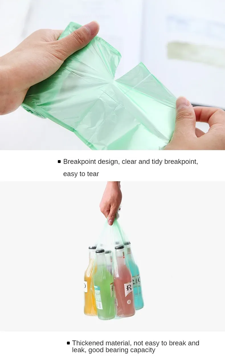 Pochettes poubelle, détails de finition
