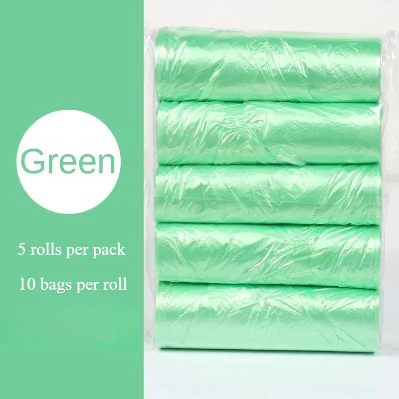 Petits sacs poubelle jetables pour la cuisine, lot de 5 rouleaux 10