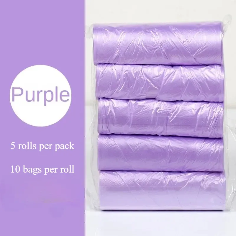 Petits sacs poubelle jetables pour la cuisine, lot de 5 rouleaux 8