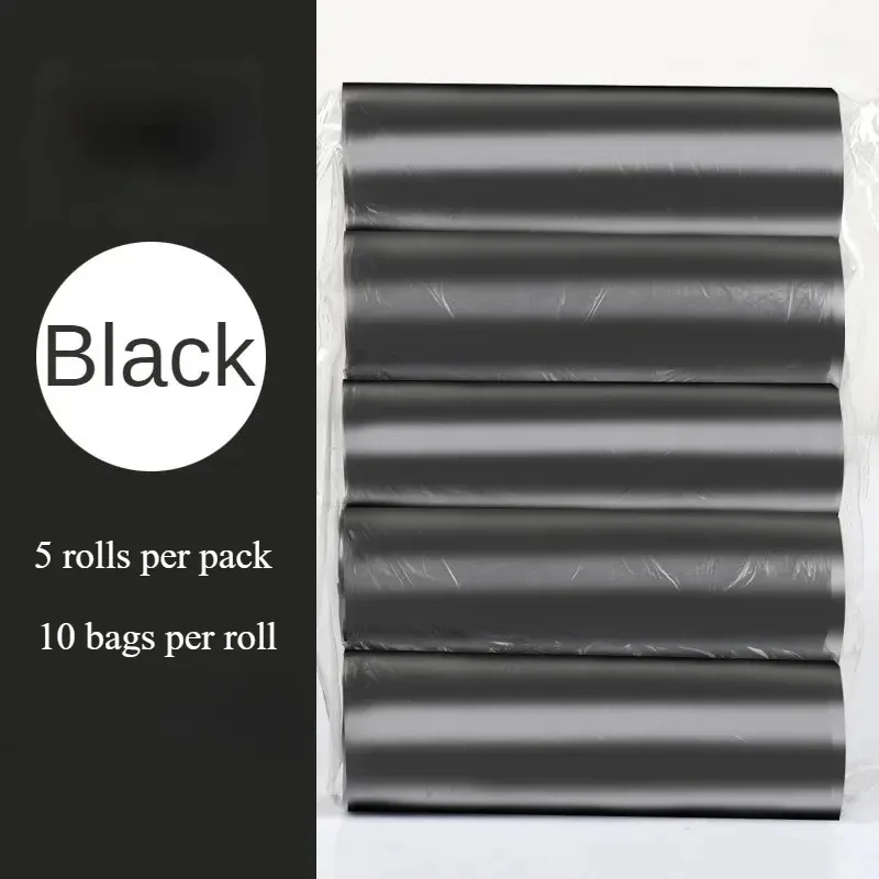 Petits sacs poubelle jetables pour la cuisine, lot de 5 rouleaux 7