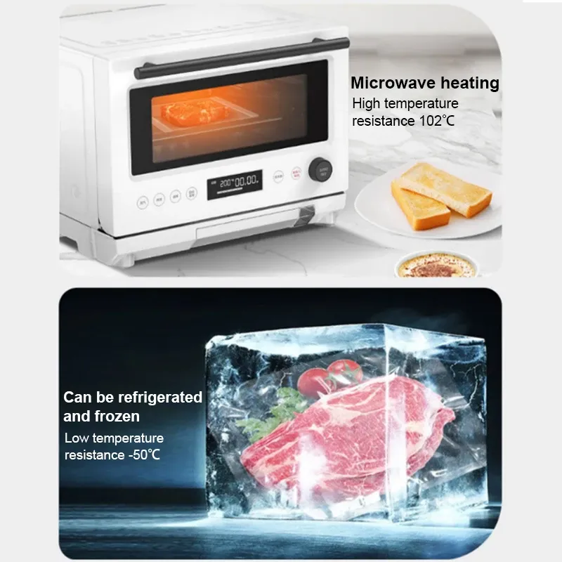 Sacs sous vide TINTON LIFE pour aliments, lot de 1 pièce, compatibles avec scelleuse sous vide, conservation longue durée des aliments frais 5