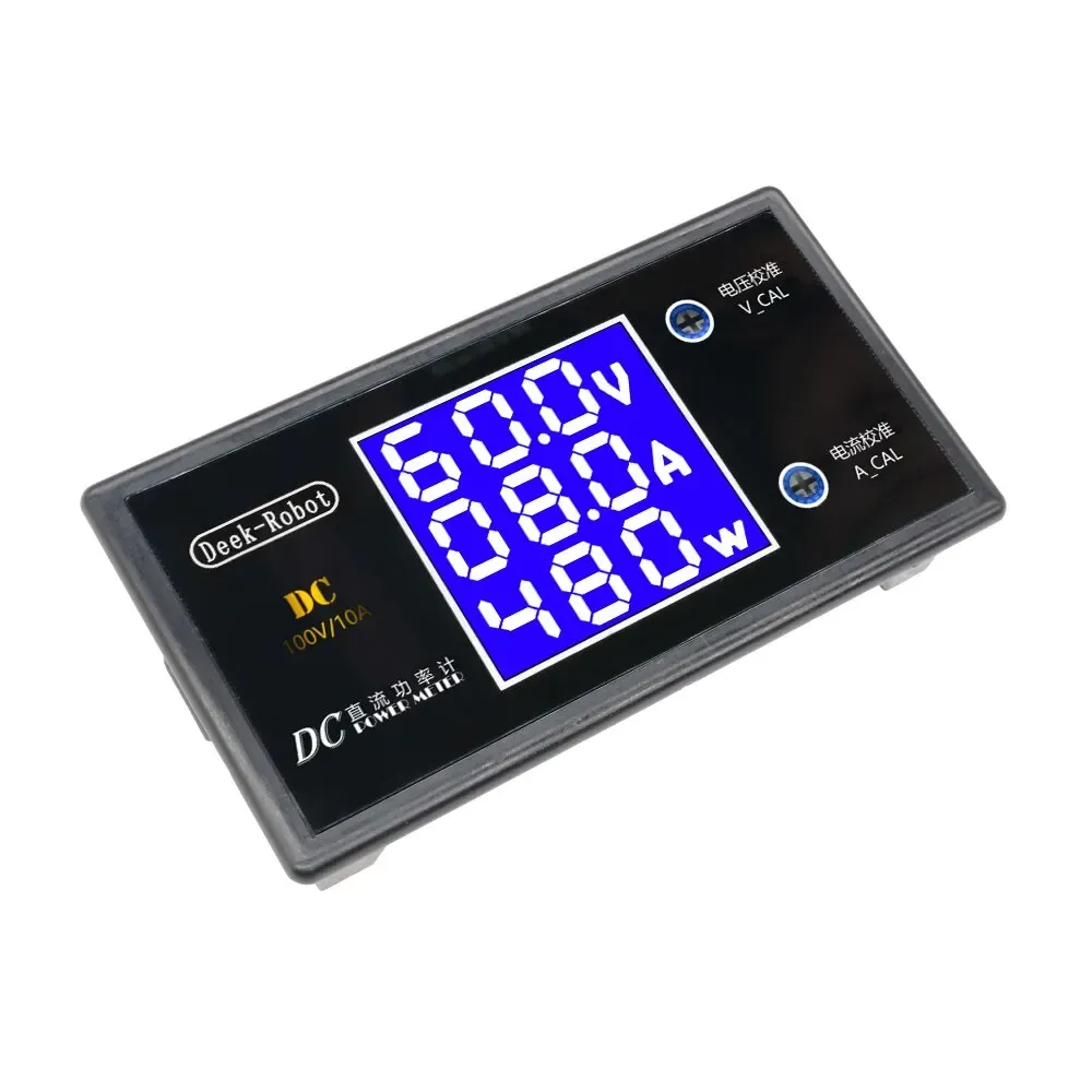 Voltmètre numérique LCD 0-100 V 10 A 1000 W, multimètre DC avec affichage de la tension, du courant et de la puissance 3