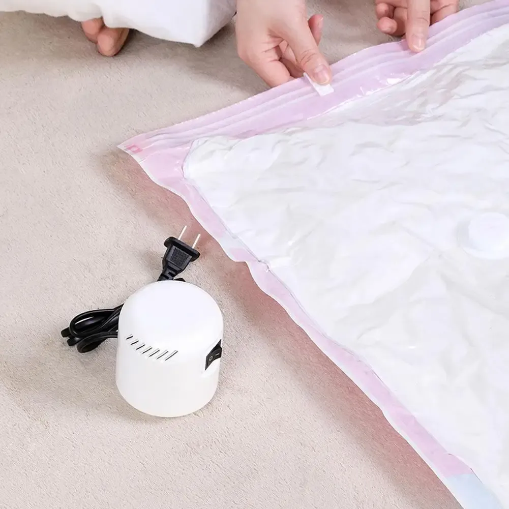 Sac de rangement compressible avec pompe électrique pour voyage, sac sous vide pour couette, vêtements et oreillers 3