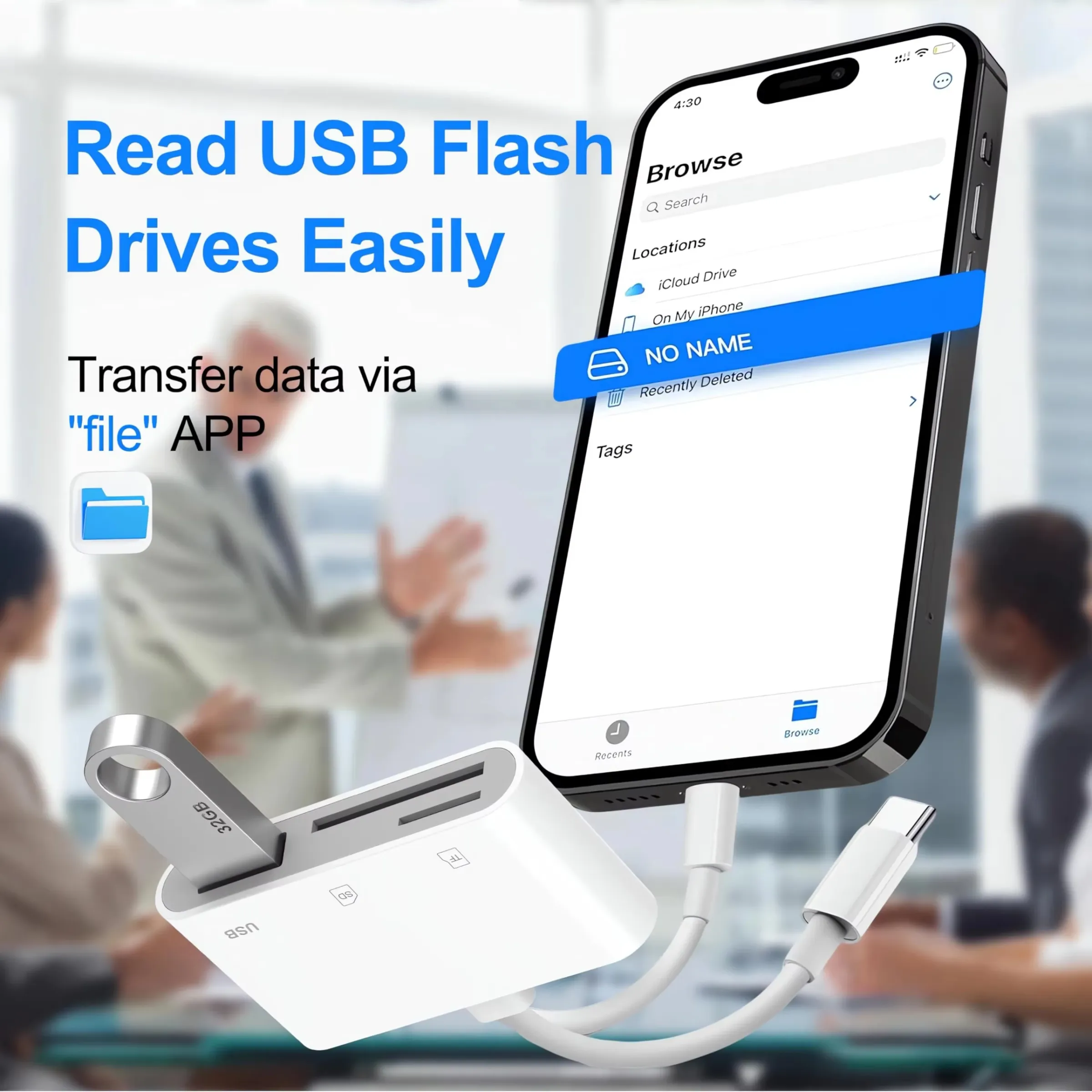 Lecteur de cartes SD et TF pour iPhone, iPad, Samsung et Xiaomi, adaptateur USB pour appareils photo et caméras de chasse 5