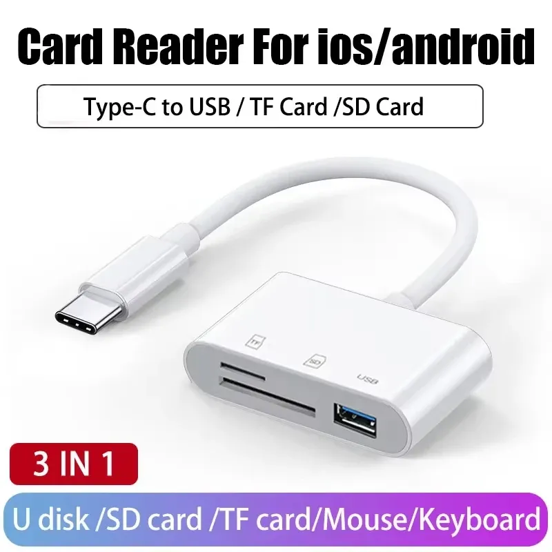 Lecteur de cartes SD et TF pour iPhone, iPad, Samsung et Xiaomi, adaptateur USB pour appareils photo et caméras de chasse 11