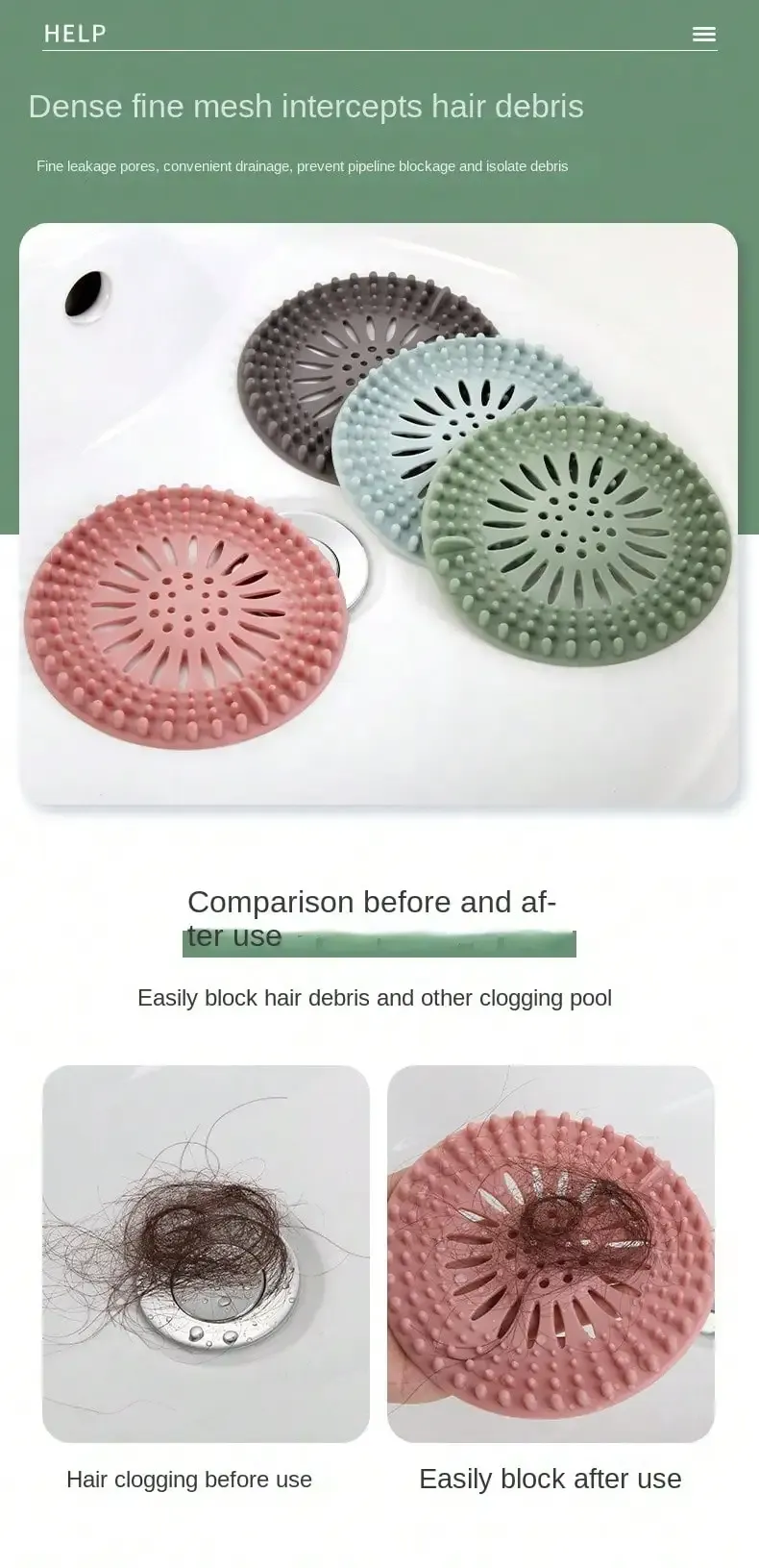 Filtre anti-colmatage, finition lisse