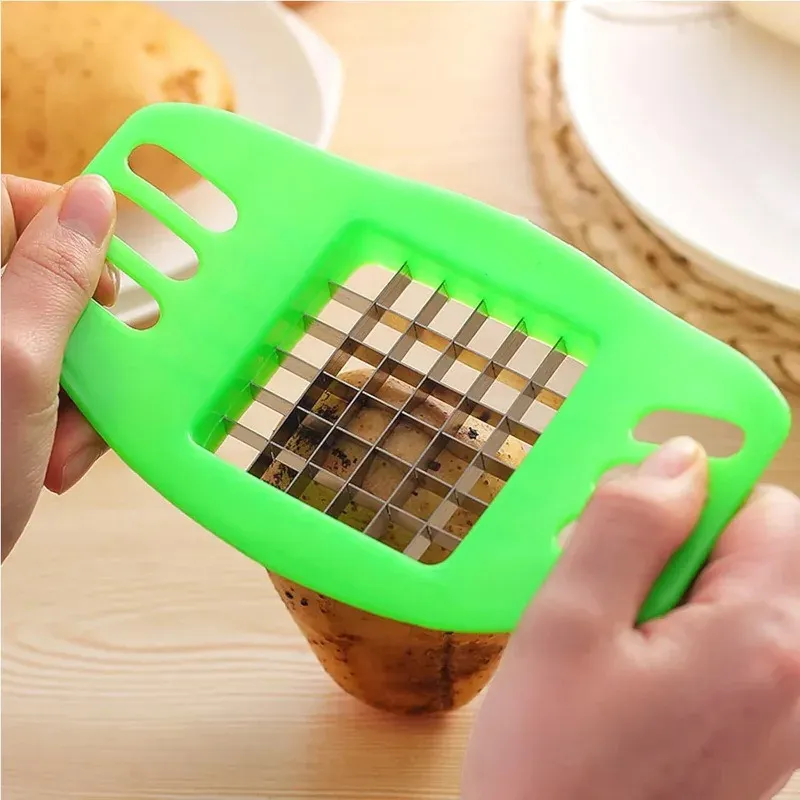 Machine à frites, coupe-frites, trancheur de légumes et de pommes de terre, hachoir, outil de découpe, gadgets de cuisine 4