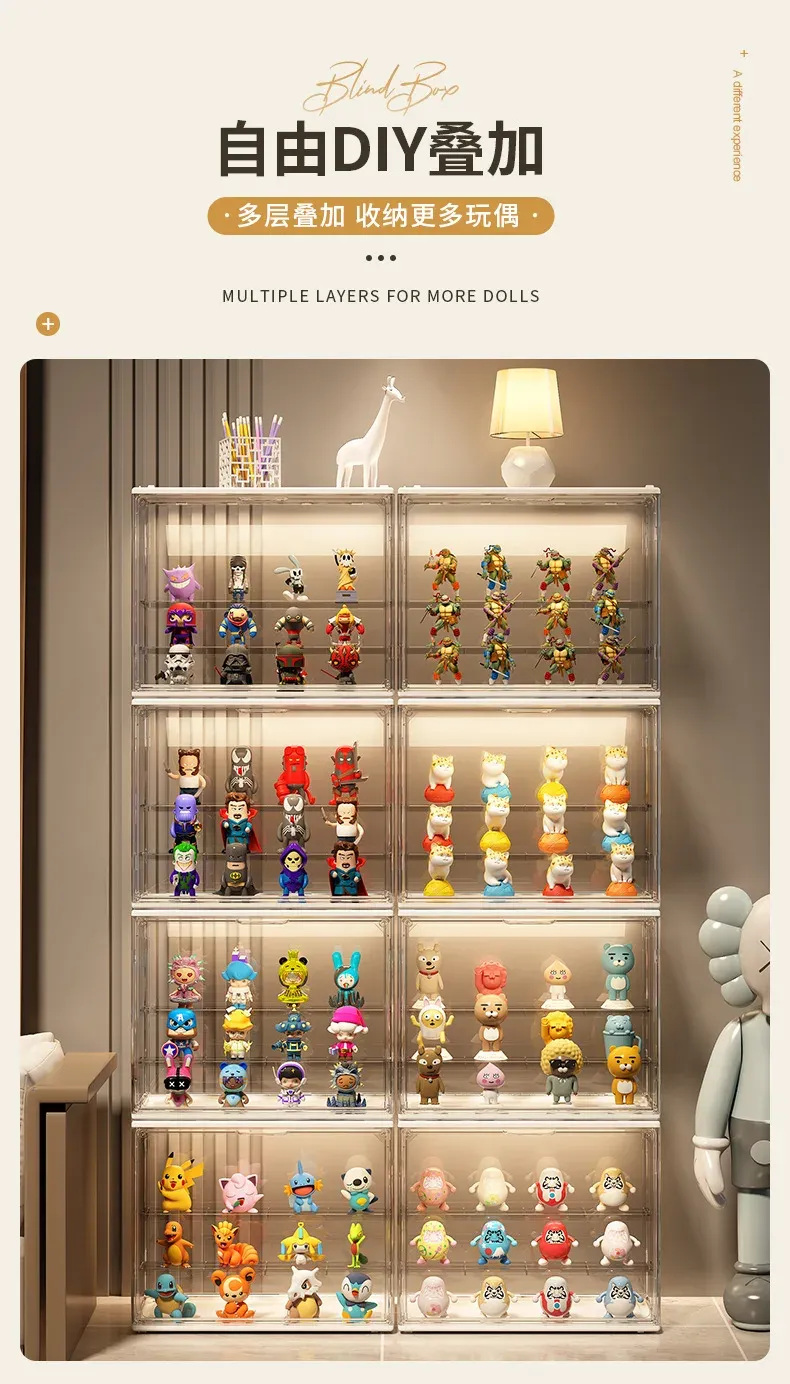 Présentoir de bureau pour collection de figurines