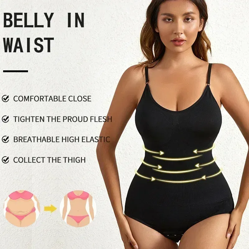 Body gainant sans couture, 1 pièce, maintien du ventre, effet galbant des fesses, silhouette affinée, sous-vêtement pour femme 4