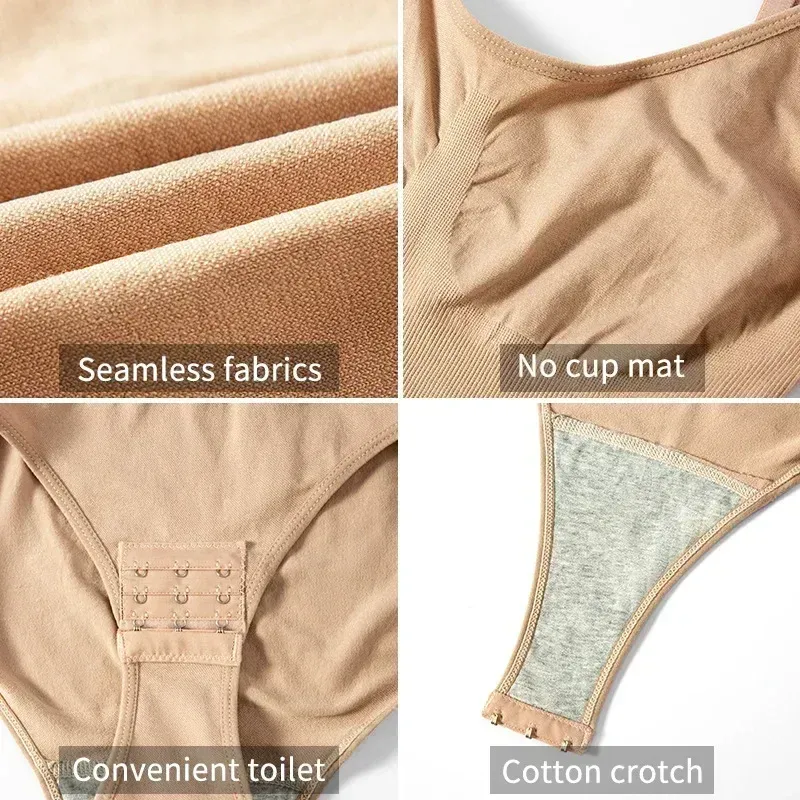 Body gainant sans couture, 1 pièce, maintien du ventre, effet galbant des fesses, silhouette affinée, sous-vêtement pour femme 6