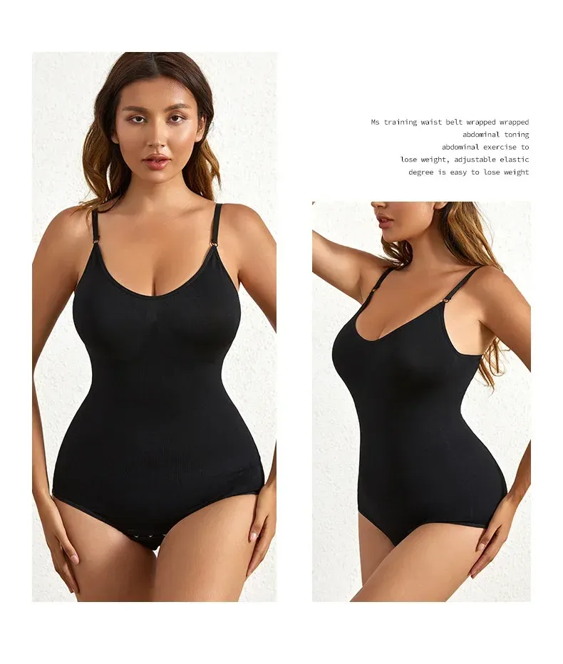 Body sculptant sans couture, détail des bretelles