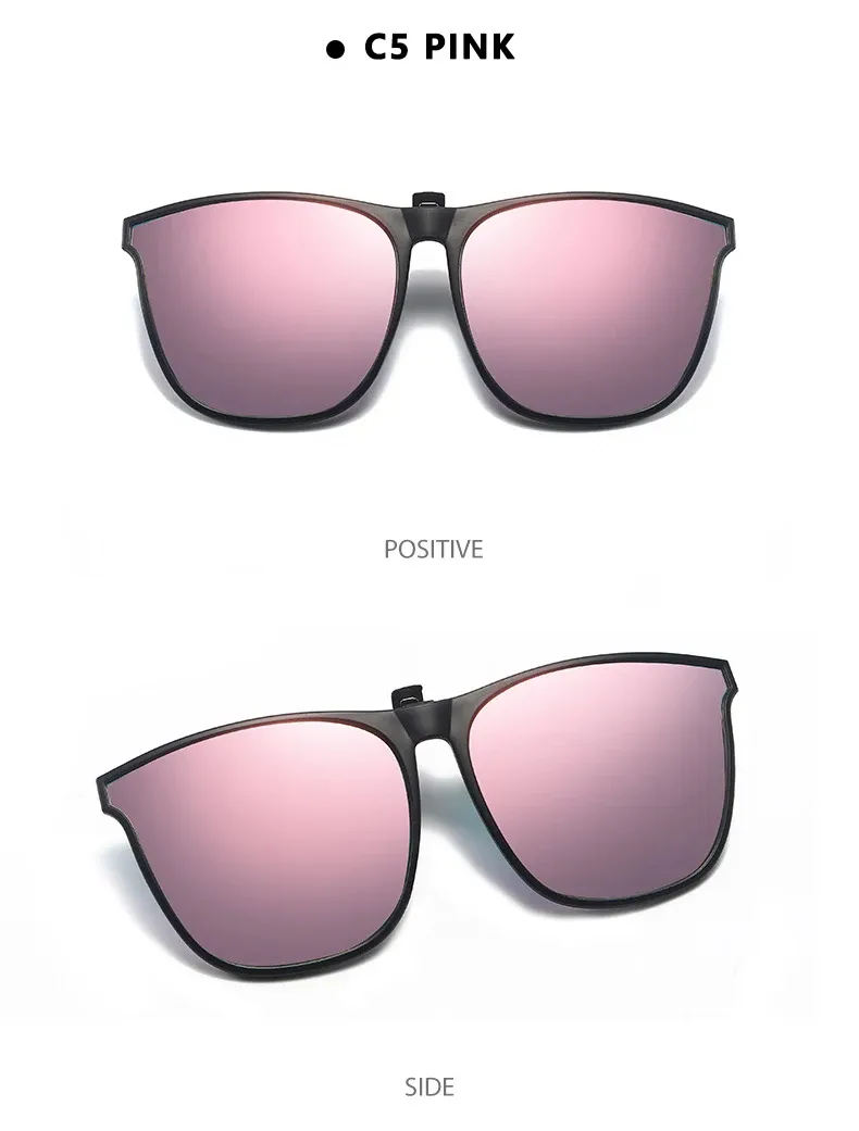 Lunettes de soleil carrées, vue en perspective