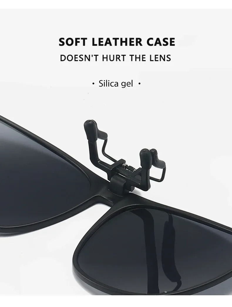 Lunettes polarisées, vue de profil
