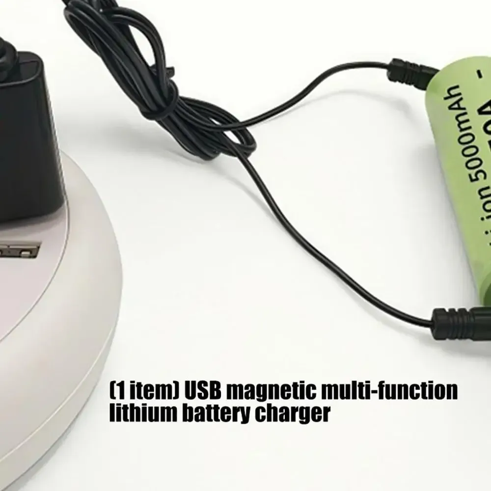 Chargeur de batterie au lithium magnétique, câble de charge USB