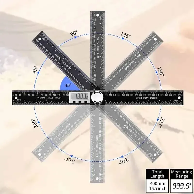 Jauge d'angle numérique 2 en 1 - vue 2