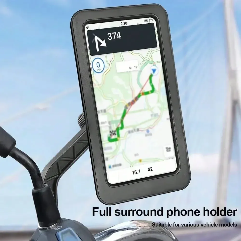 Support universel étanche pour téléphone et GPS de moto et de vélo, rotatif à 360° et réglable 5