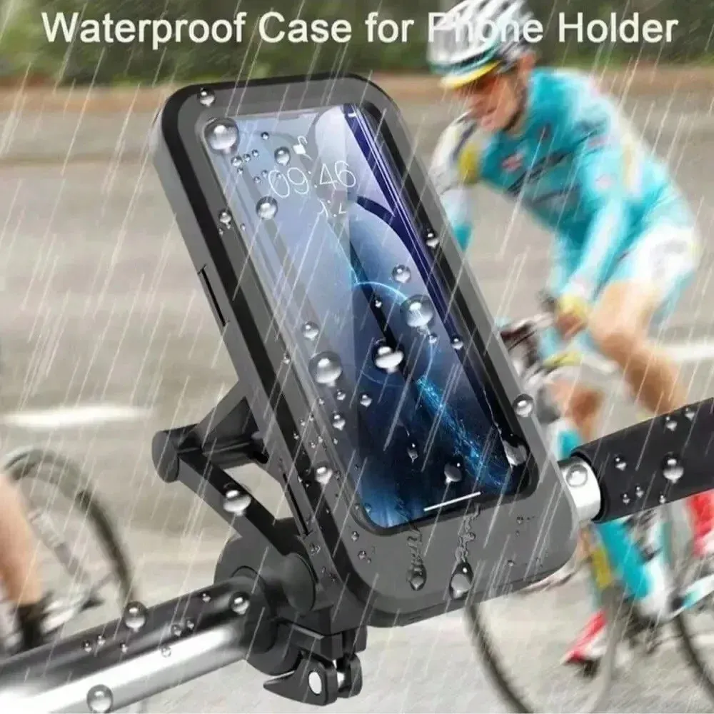Support universel étanche pour téléphone et GPS de moto et de vélo, rotatif à 360° et réglable 6