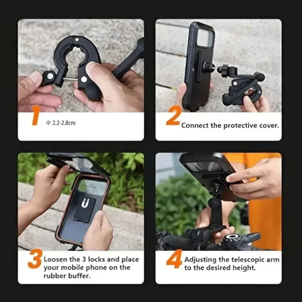 Support de téléphone pour guidon de vélo