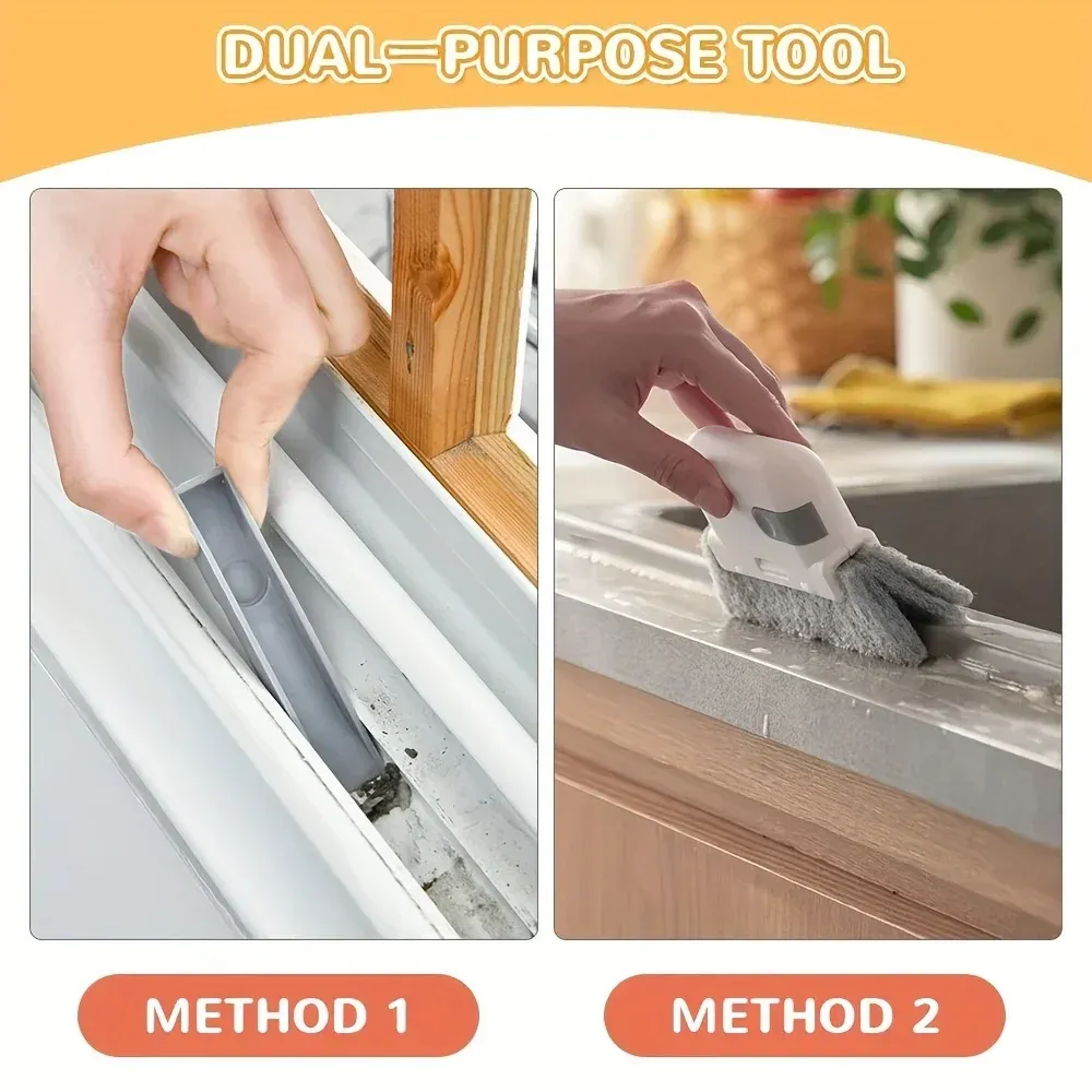 Brosse universelle pour fenêtre et porte, résultat du nettoyage