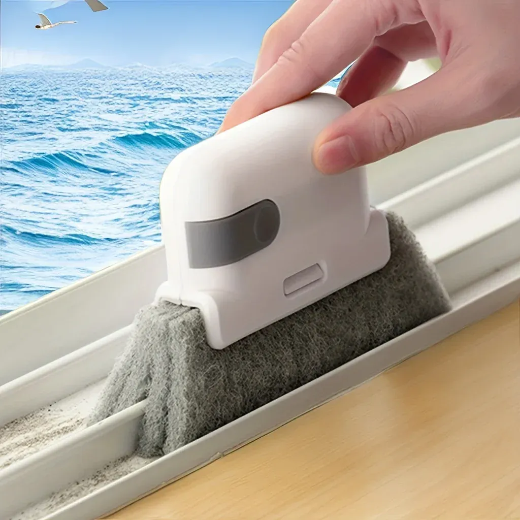 Brosse universelle pour fenêtre et porte, utilisation dans une rainure