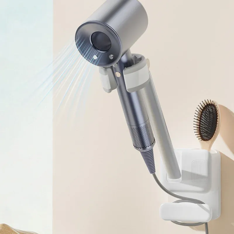 Support mural sans perçage pour sèche-cheveux