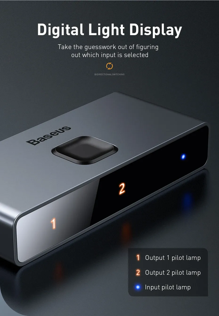 Voyants lumineux indiquant la sélection active