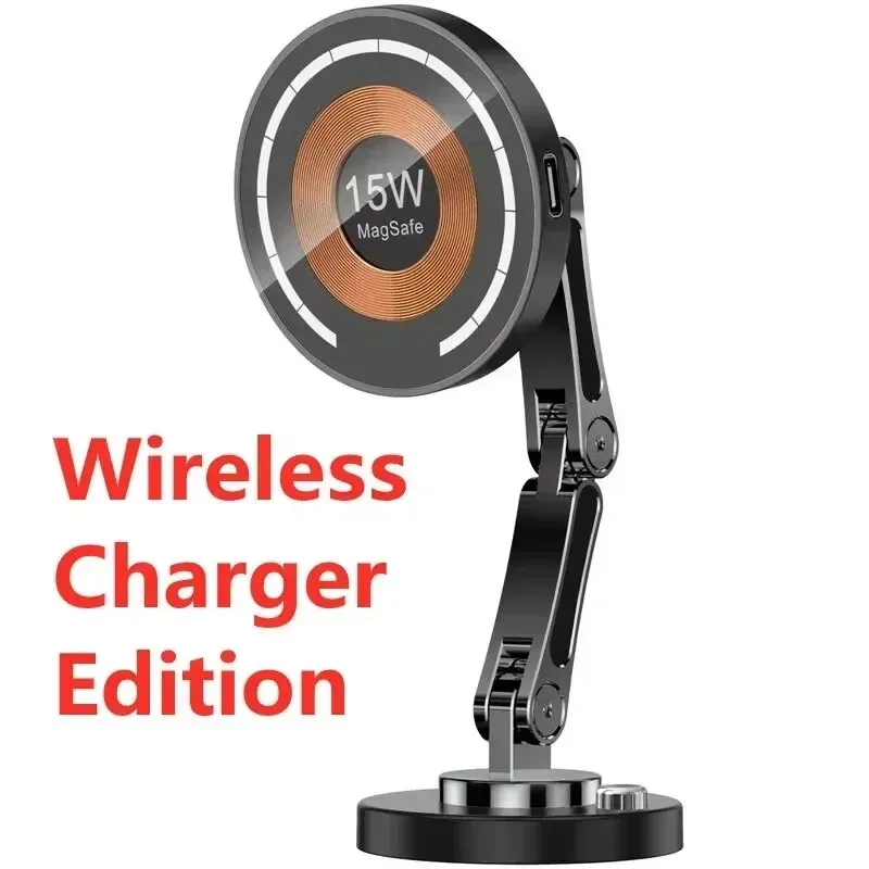 Support de chargeur magnétique sans fil pour voiture, station de charge rapide, support de téléphone pour iPhone 15, 14, 13 et 12 Macsafe 13