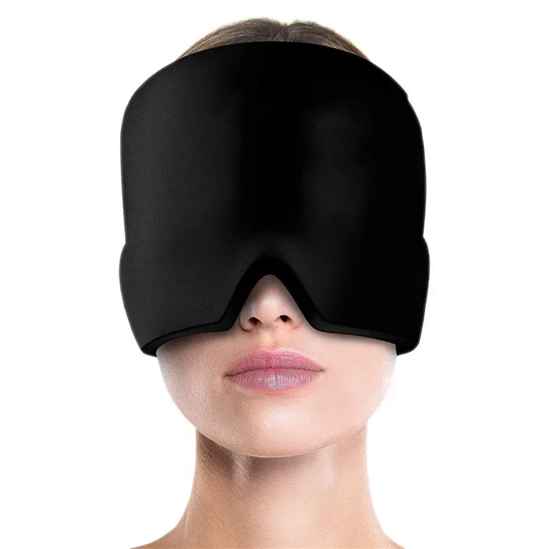 Casquette à gel réfrigérant pour soulager les maux de tête et la migraine, thérapie par le froid, bandeau de glace pour la tête avec masque pour les yeux, soulagement de la pression et de la douleur 8