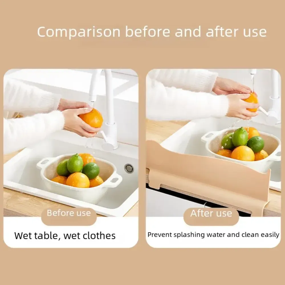 Protège-évier en silicone pour cuisine, disque d'aspiration anti-éclaboussures 3
