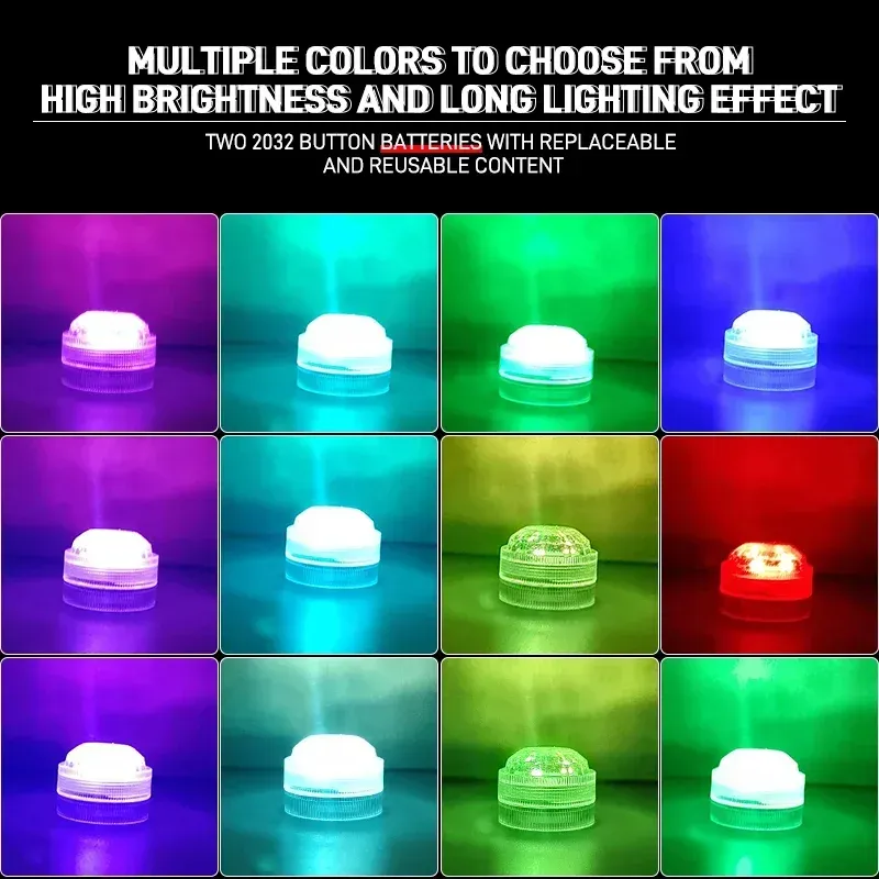 Lumière d'ambiance LED sans fil et autocollante pour habitacle de voiture, avec télécommande 4