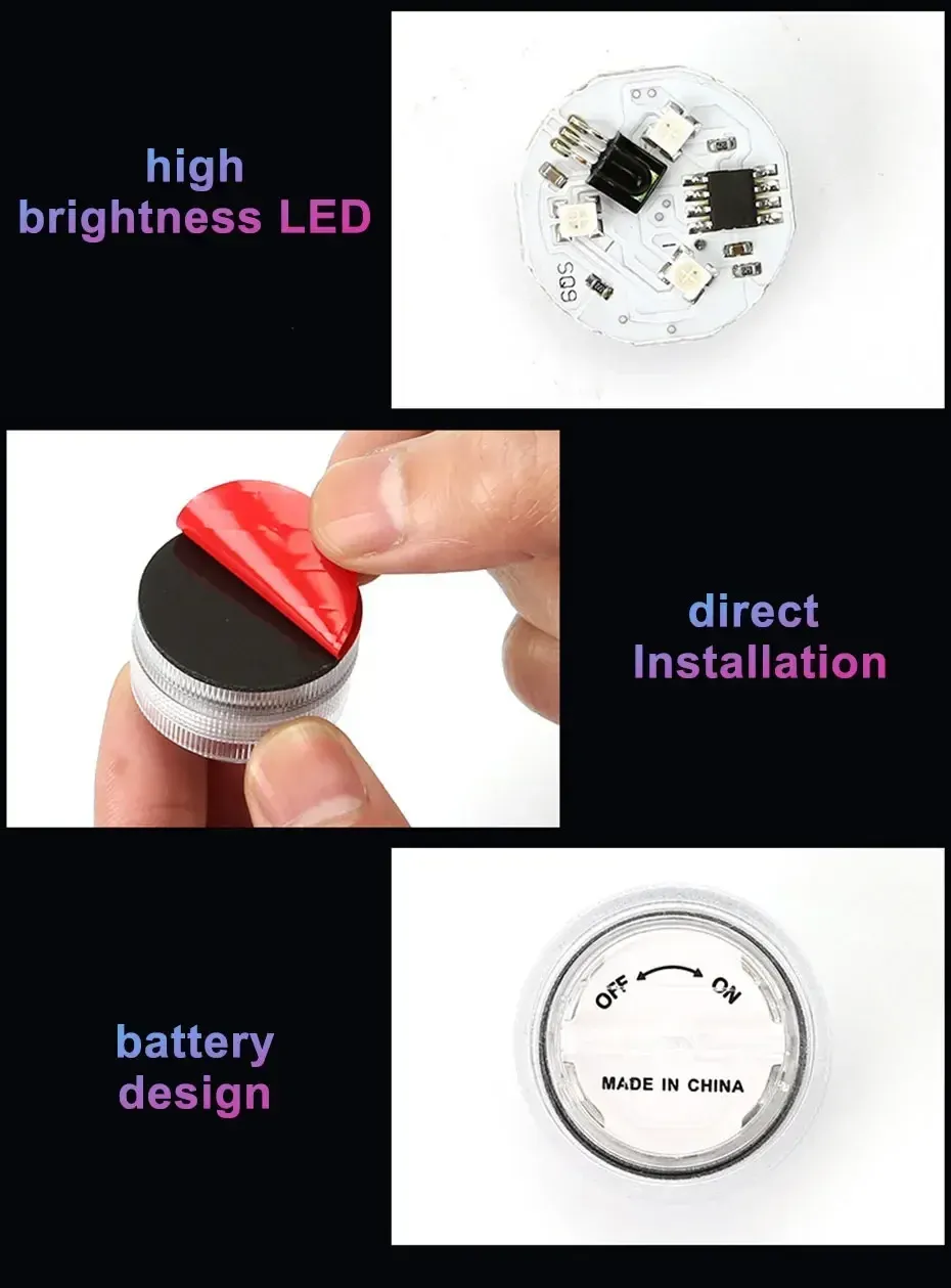 Lumière d'ambiance LED adhésive sans fil